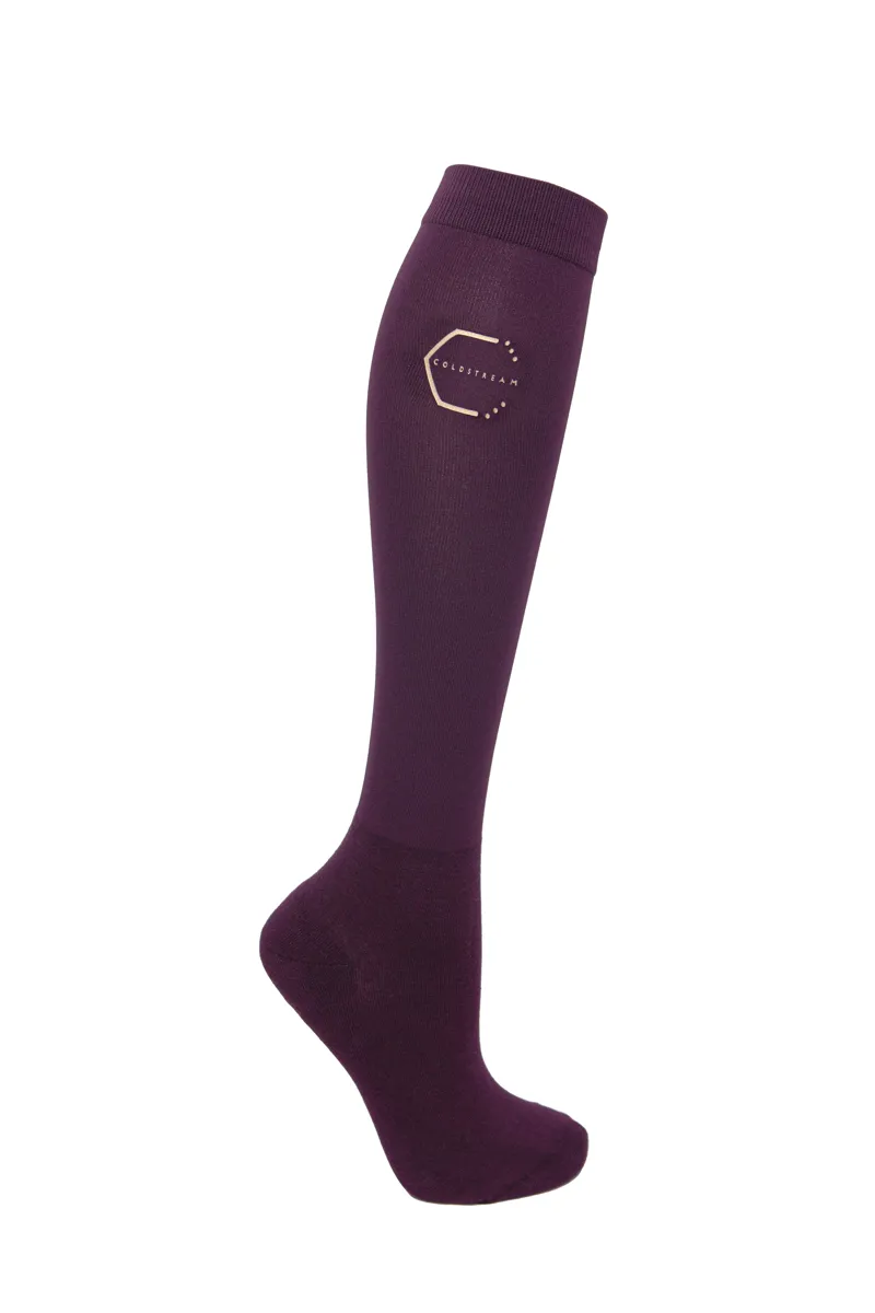 Coldstream Ednam Socks - Mulberry Purple
